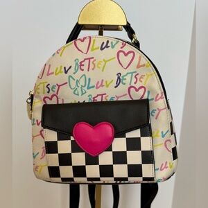 Betsey Johnson used mini backpack purse